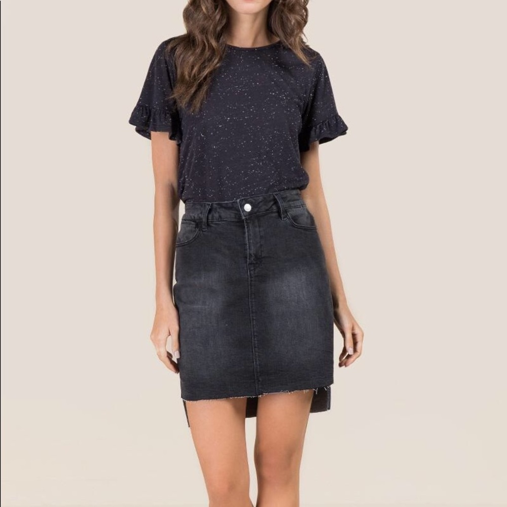 Francescas denim skirt